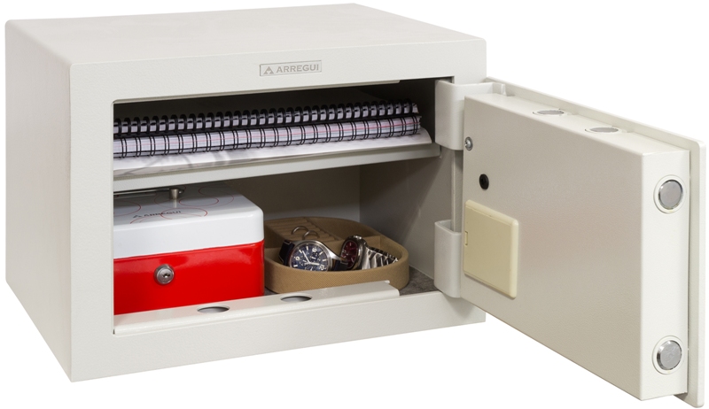 Caja Fuerte de sobremesa Modelo Forma 15100 - Alta seguridad - Electrónica más POMO. Adecuada para carpetas ó documentos DIN A4 y pequeños objetos